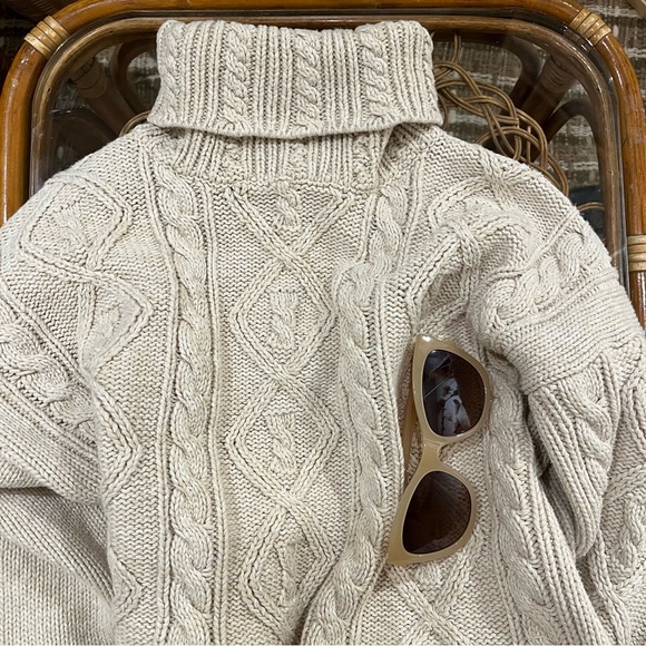 Vintage Blueberry Hill Cotton , Turtleneck Sweater , Sz M - Picture 5 of 6